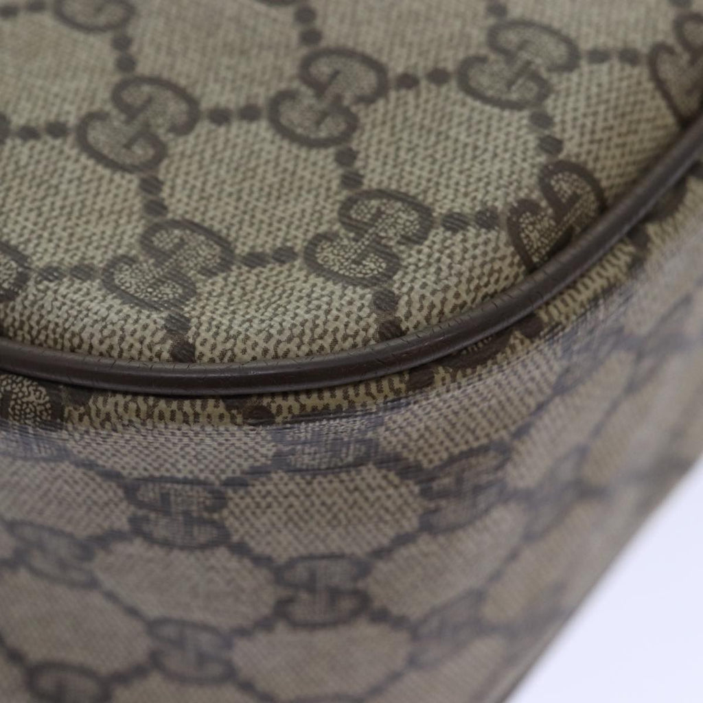 GUCCI GG Supreme Web Sherry Line Shoulder Bag PVC Beige Red 89 02 032 90332