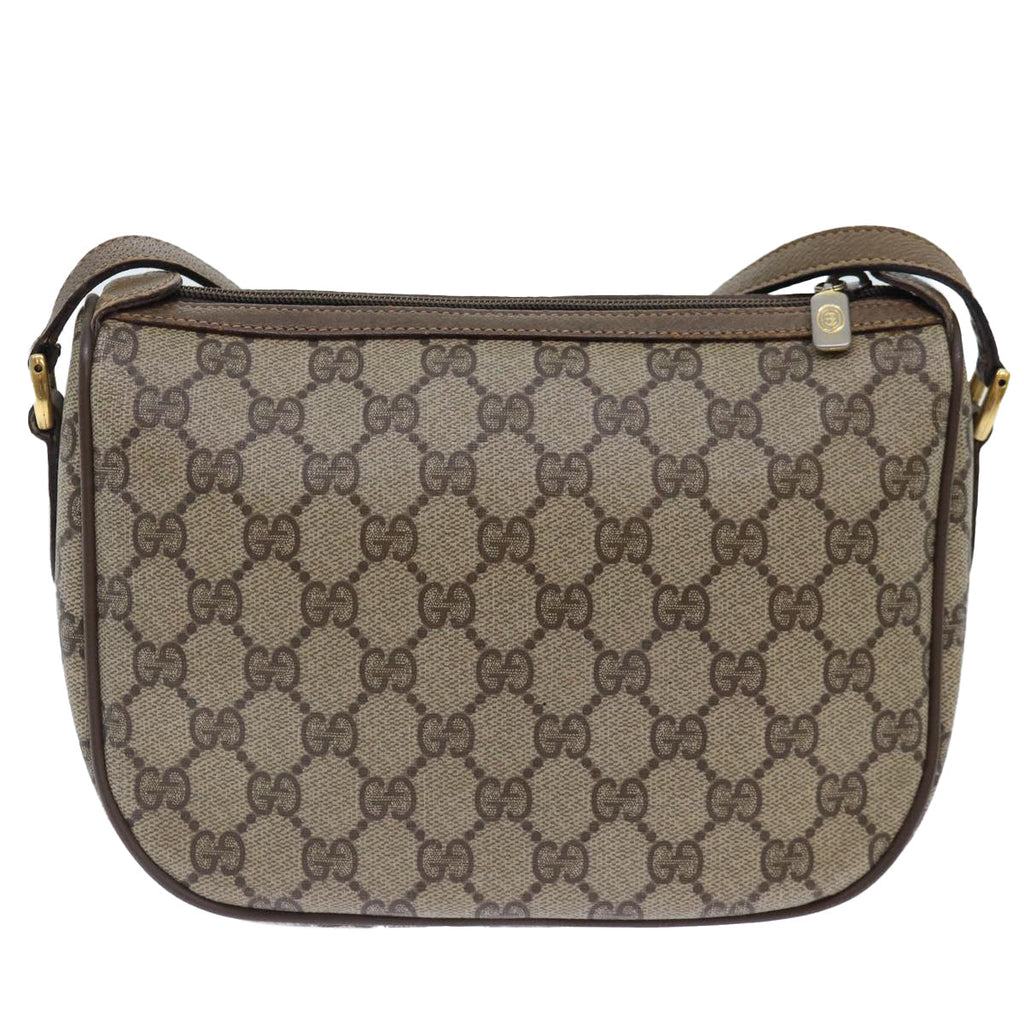 GUCCI GG Supreme Web Sherry Line Shoulder Bag PVC Beige Red 89 02 032 90332