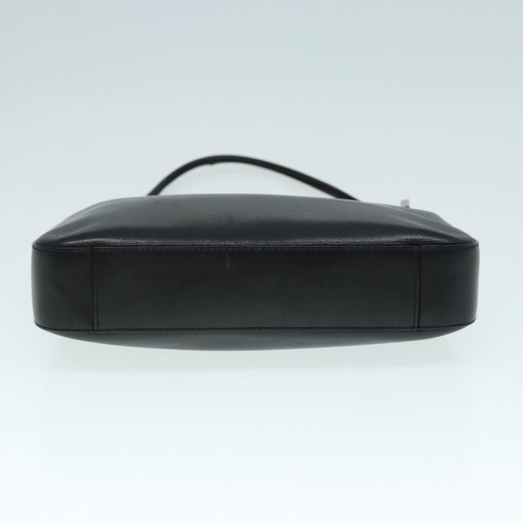 GUCCI Shoulder Bag Leather Black Silver 001 3812 90353