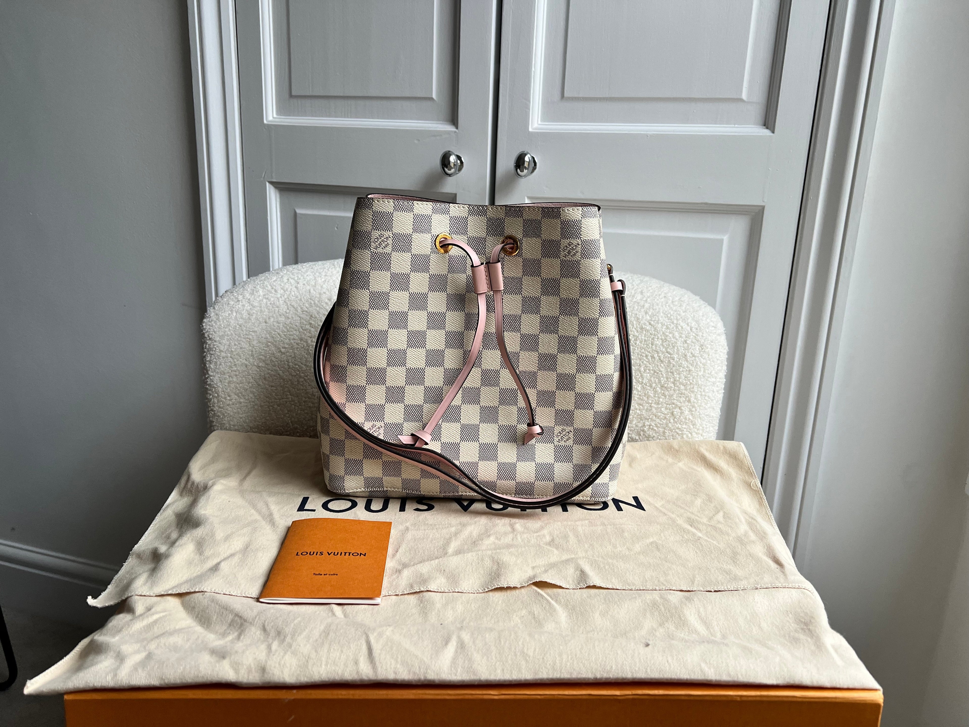 Louis Vuitton Neo Noe Damier Azur Rose Poudre (RRP £1,610)