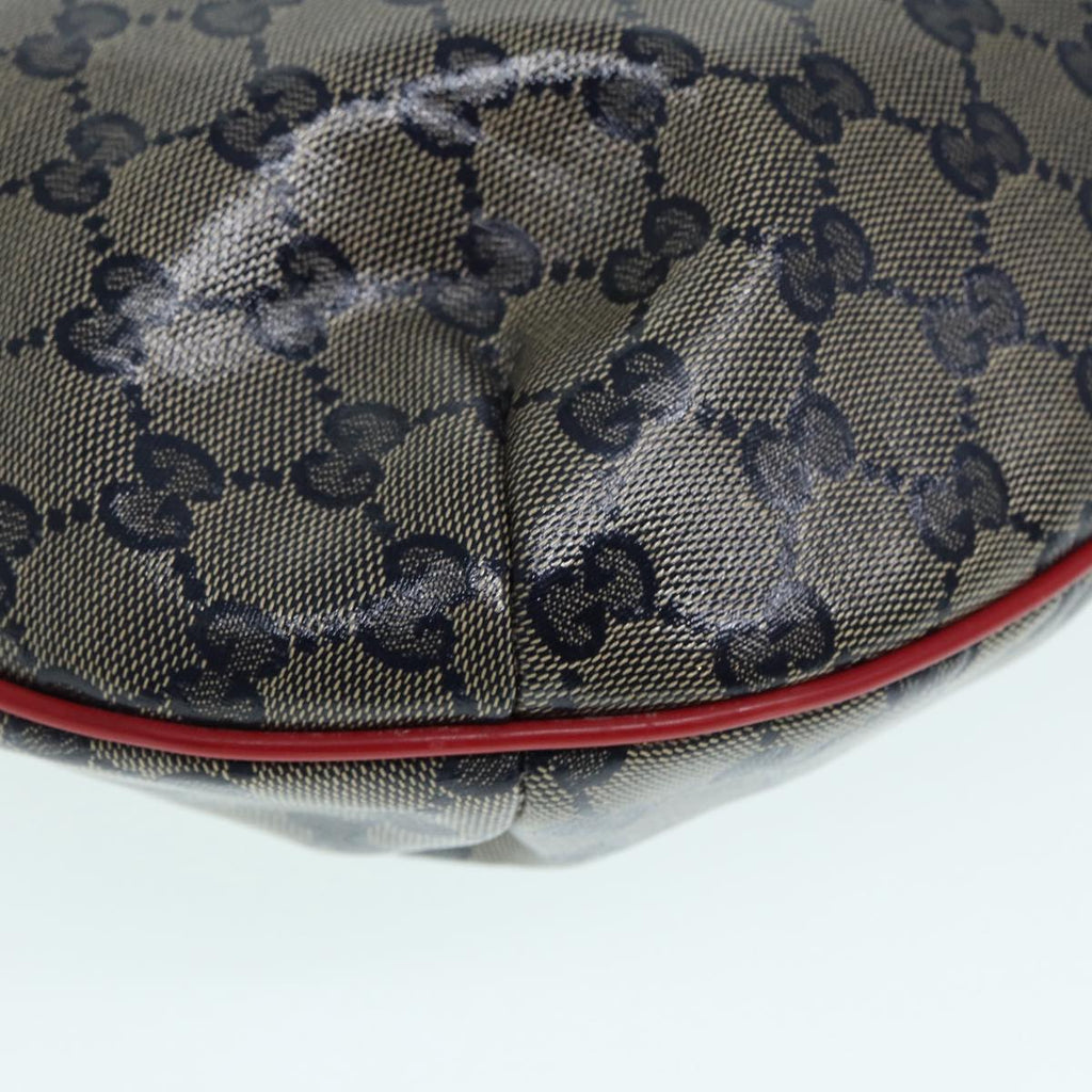 GUCCI GG Crystal Sherry Line Shoulder Bag Gold Red Navy 181092 90373