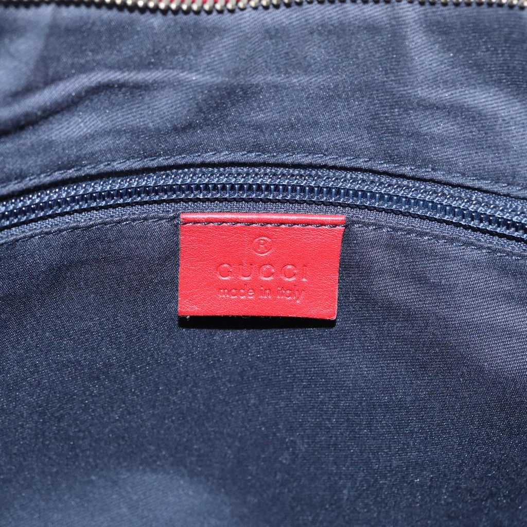 GUCCI GG Crystal Sherry Line Shoulder Bag Gold Red Navy 181092 90373