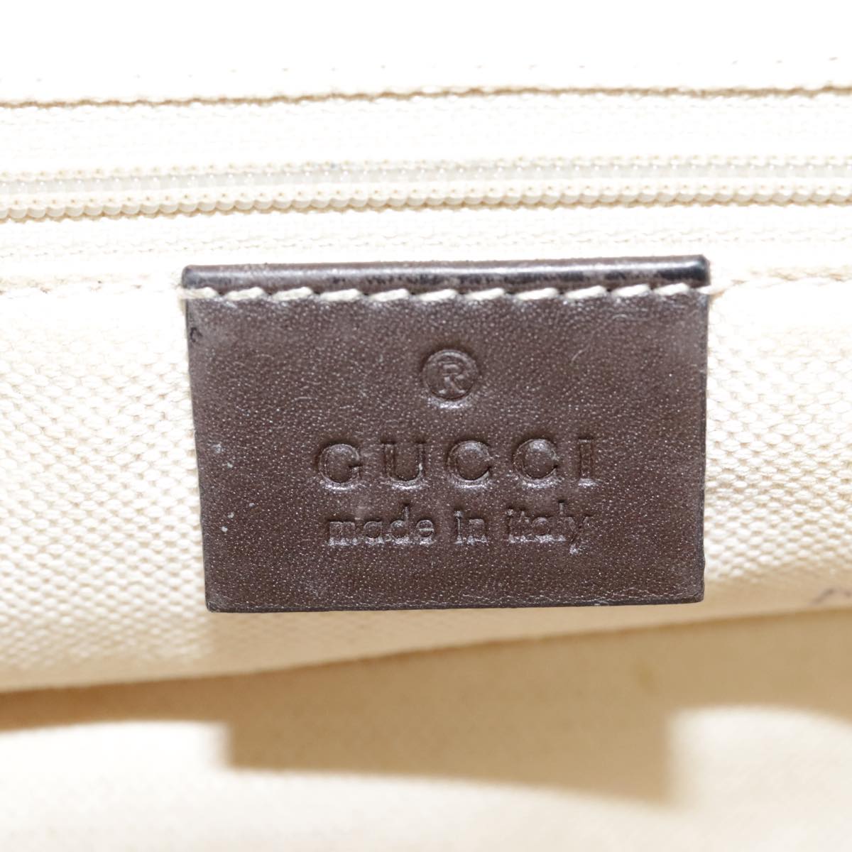 GUCCI GG Canvas Shoulder Bag Beige Gold 308452 90387
