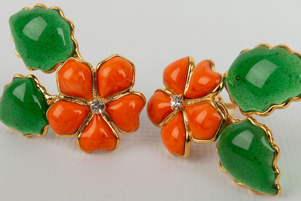 Boucles d'oreilles fleur Augustine