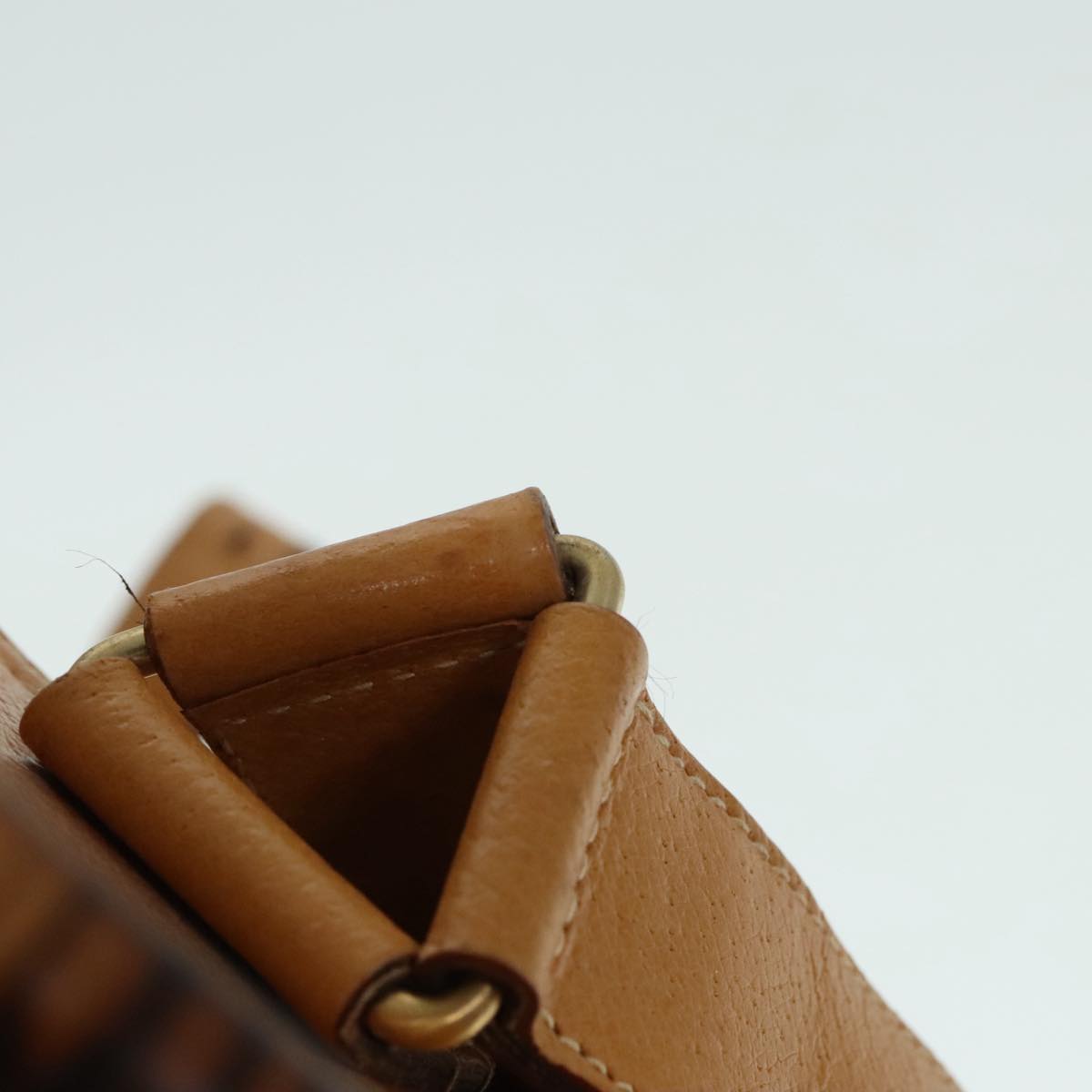 GUCCI Bamboo Backpack Leather Beige Gold 003 2058 0016 90402