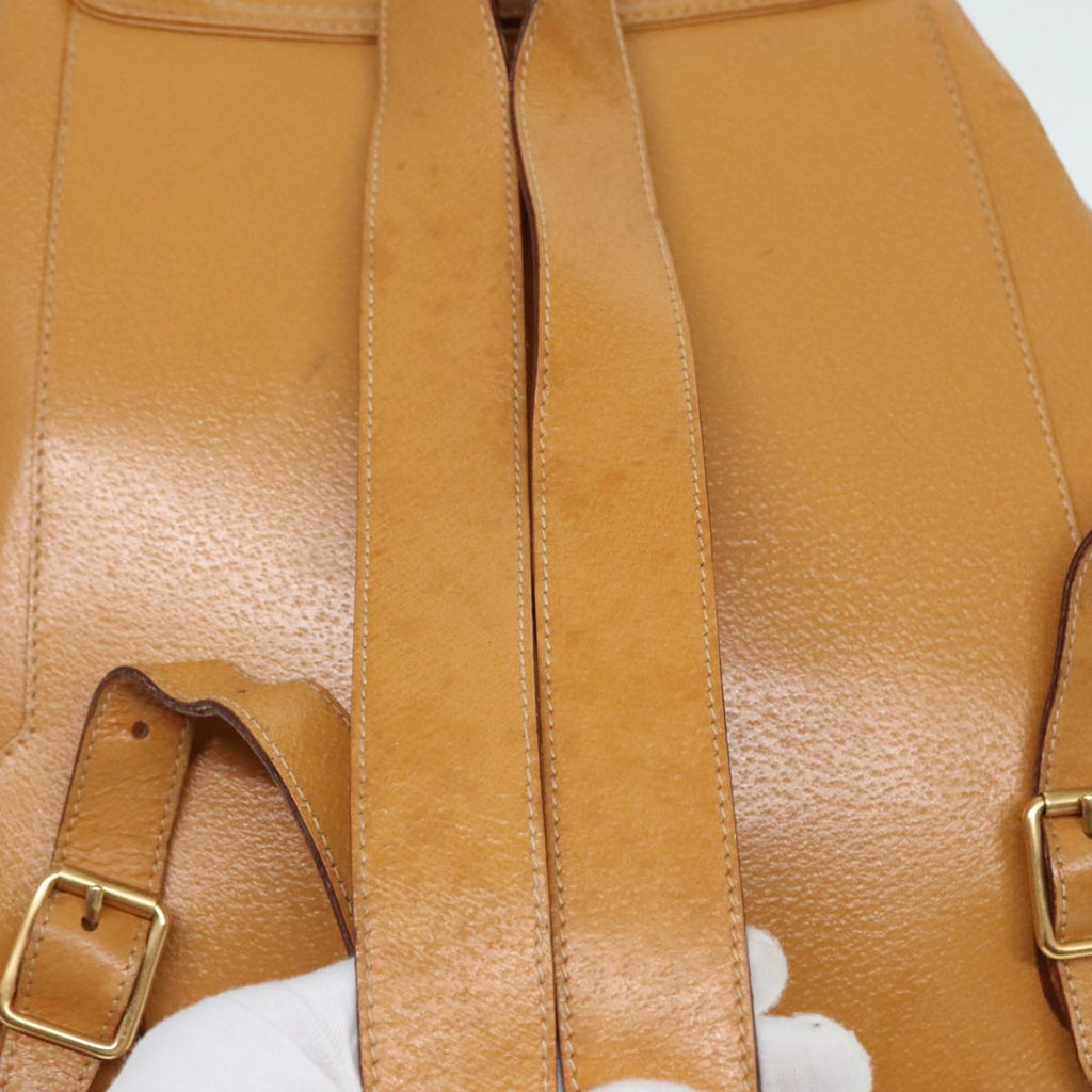 GUCCI Bamboo Backpack Leather Beige Gold 003 2058 0016 90402