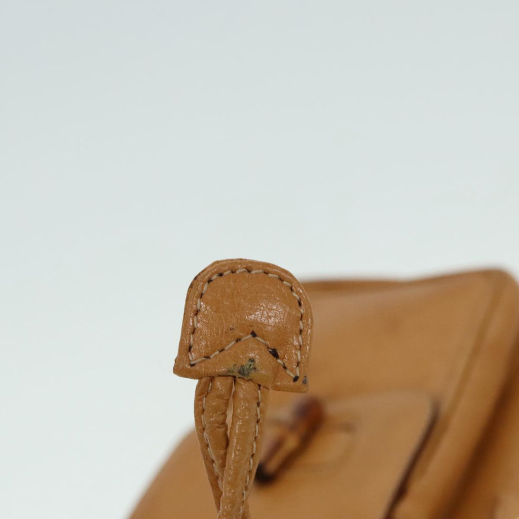 GUCCI Bamboo Backpack Leather Beige Gold 003 2058 0016 90402