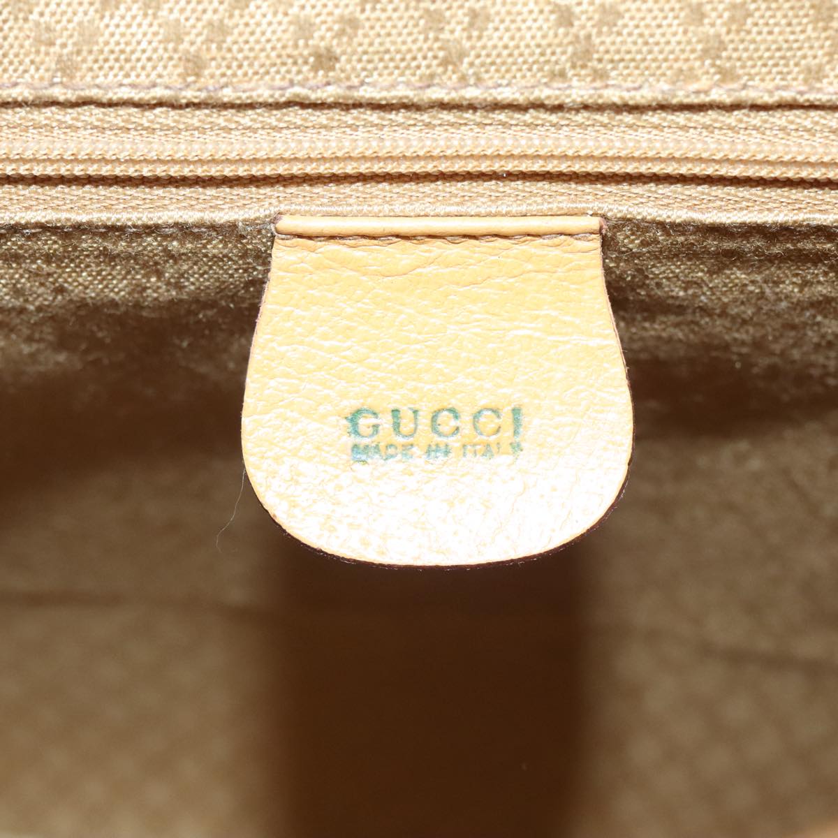 GUCCI Bamboo Backpack Leather Beige Gold 003 2058 0016 90402