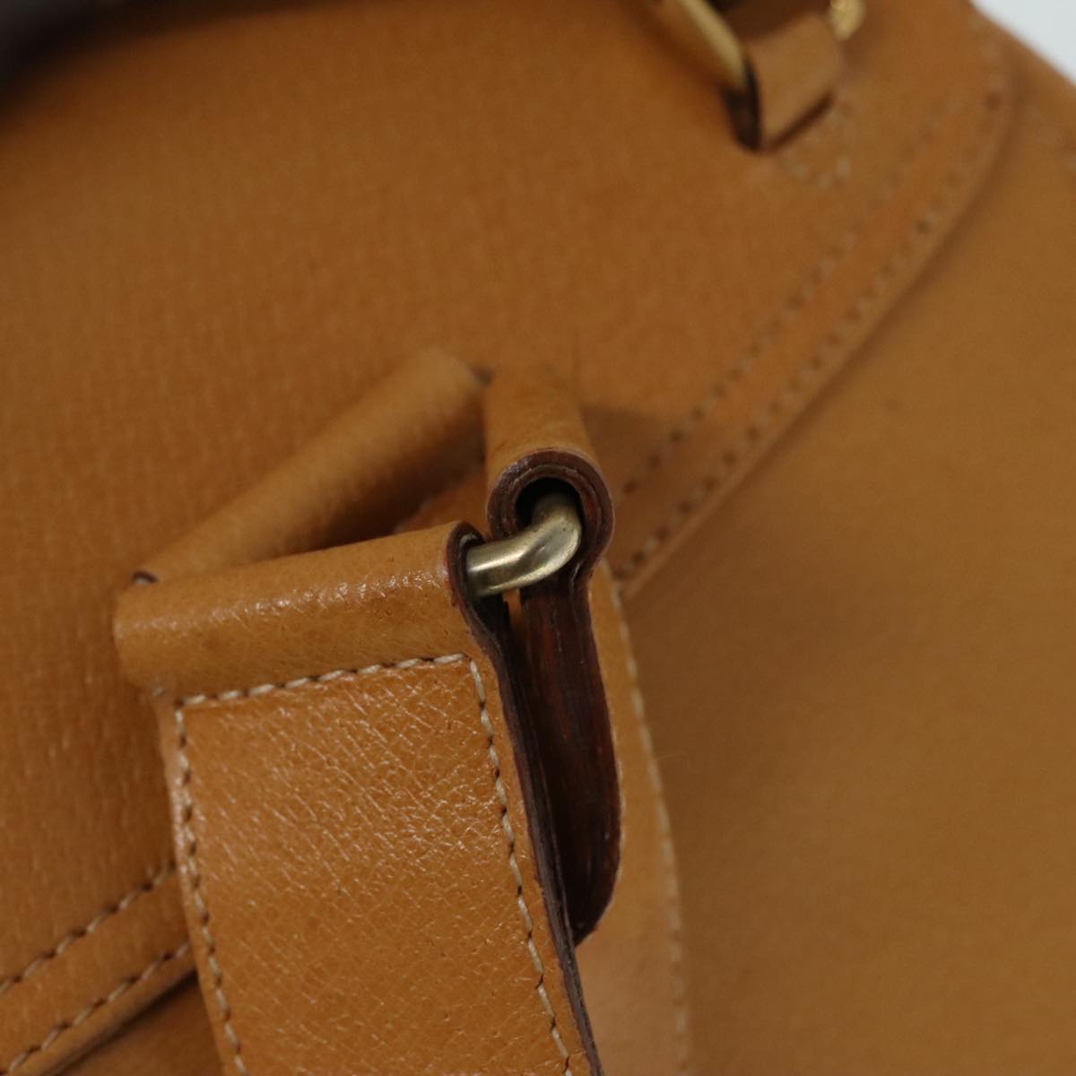 GUCCI Bamboo Backpack Leather Beige Gold 003 2058 0016 90402