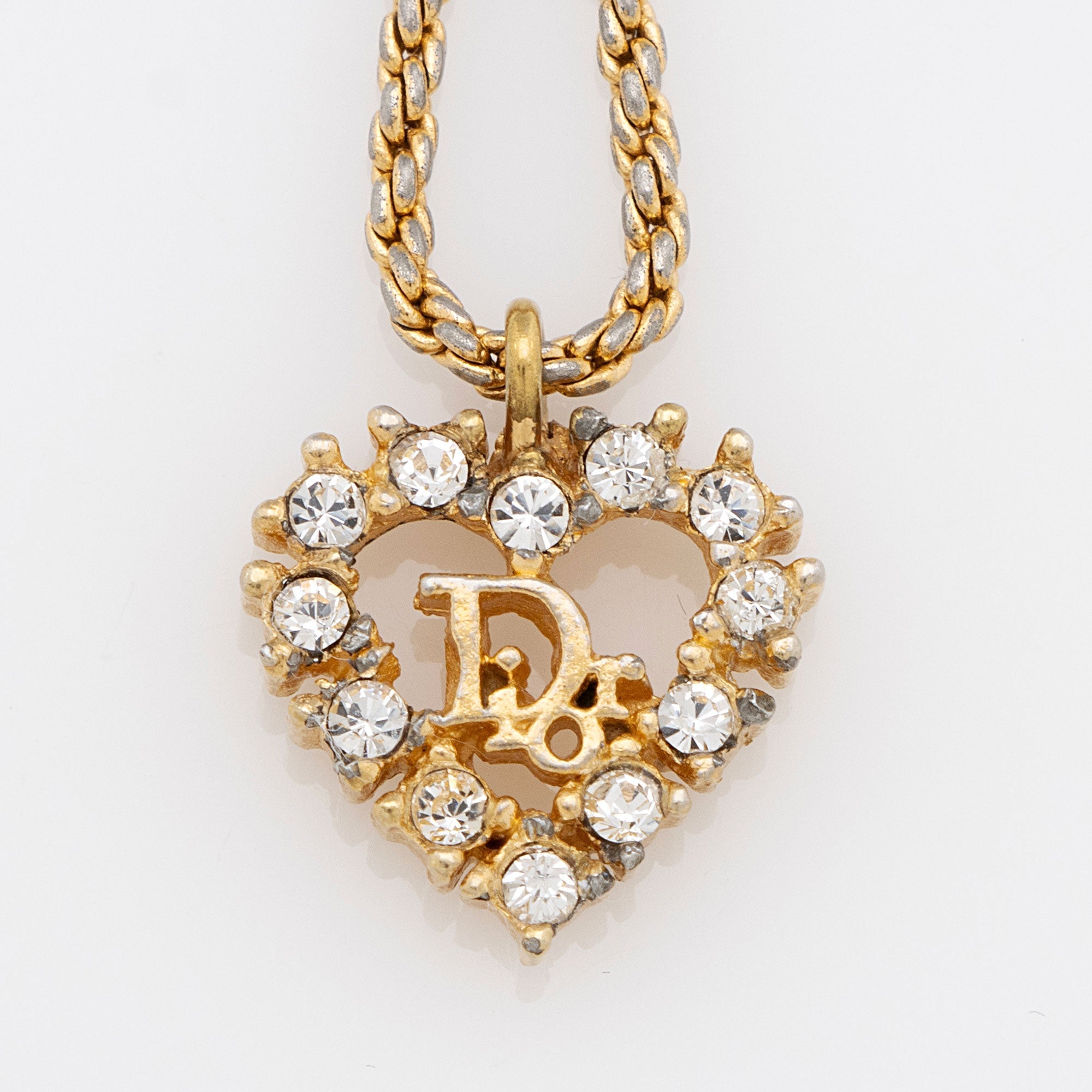 Dior Crystal Heart Necklace