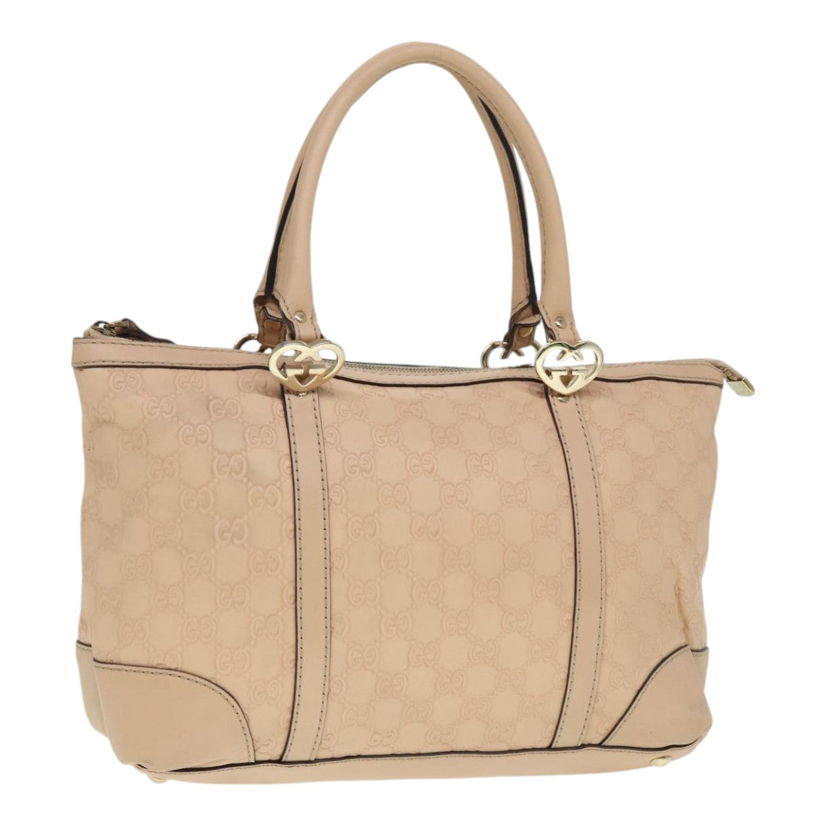 GUCCI GG Canvas Lovely Hand Bag Beige Gold 257069 90406