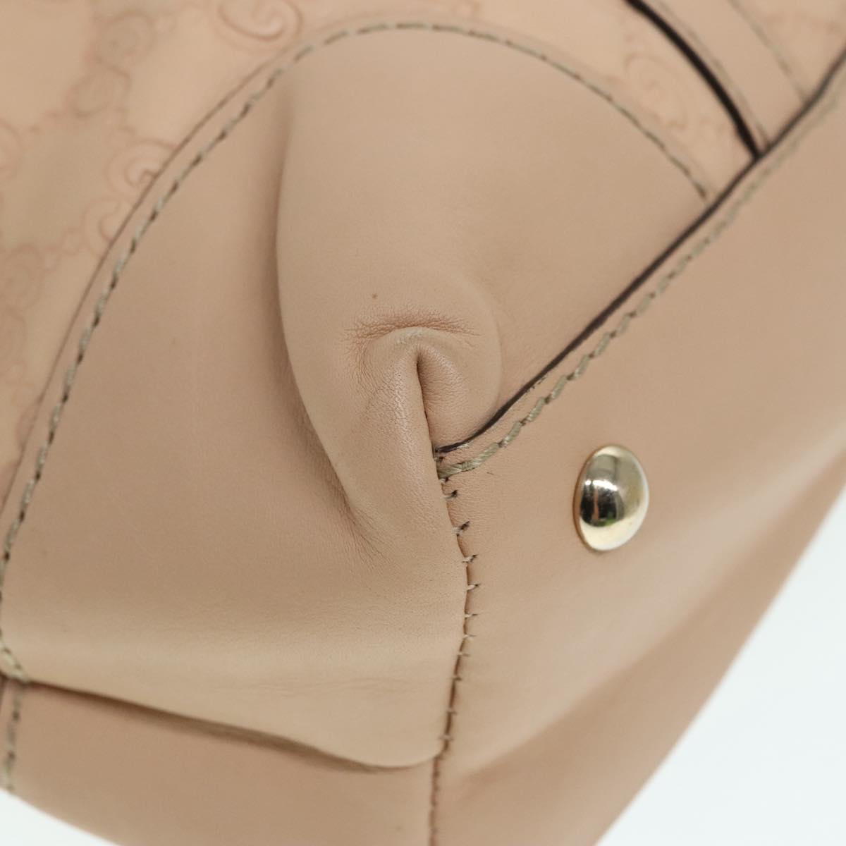 GUCCI GG Canvas Lovely Hand Bag Beige Gold 257069 90406