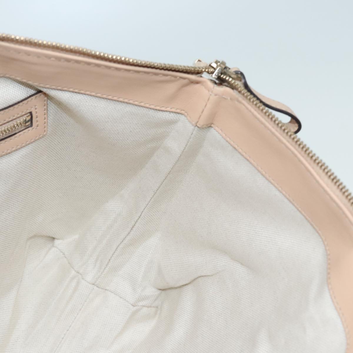 GUCCI GG Canvas Lovely Hand Bag Beige Gold 257069 90406