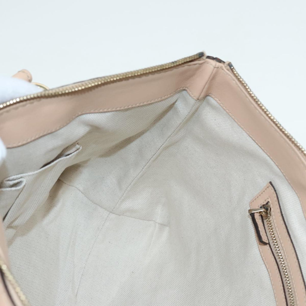 GUCCI GG Canvas Lovely Hand Bag Beige Gold 257069 90406