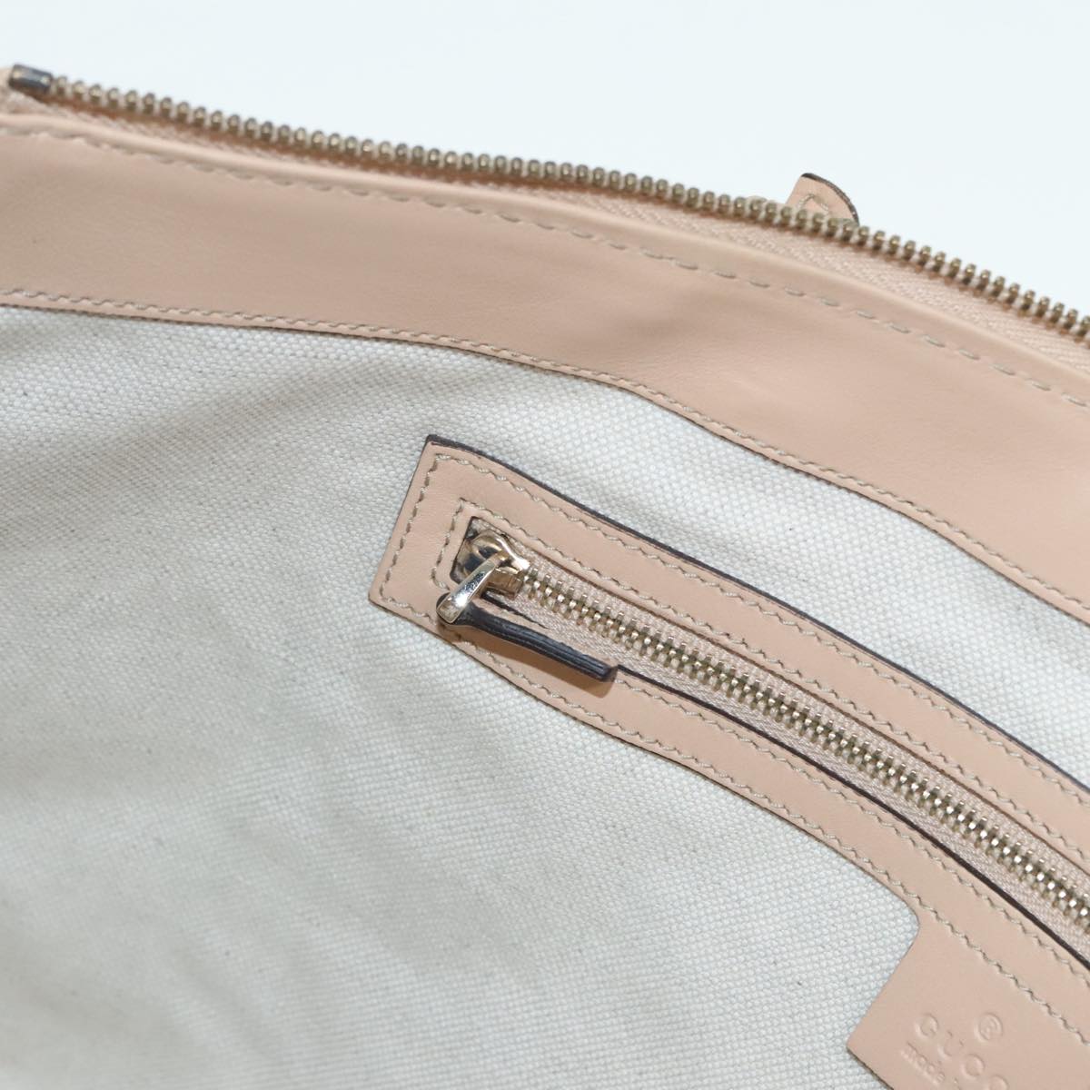 GUCCI GG Canvas Lovely Hand Bag Beige Gold 257069 90406