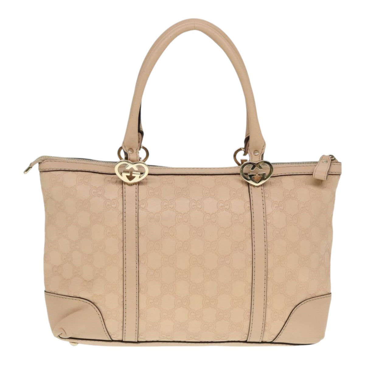 GUCCI GG Canvas Lovely Hand Bag Beige Gold 257069 90406