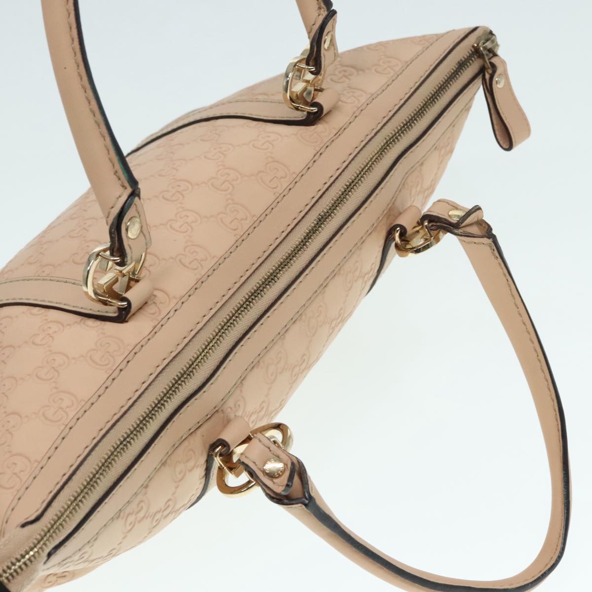 GUCCI GG Canvas Lovely Hand Bag Beige Gold 257069 90406