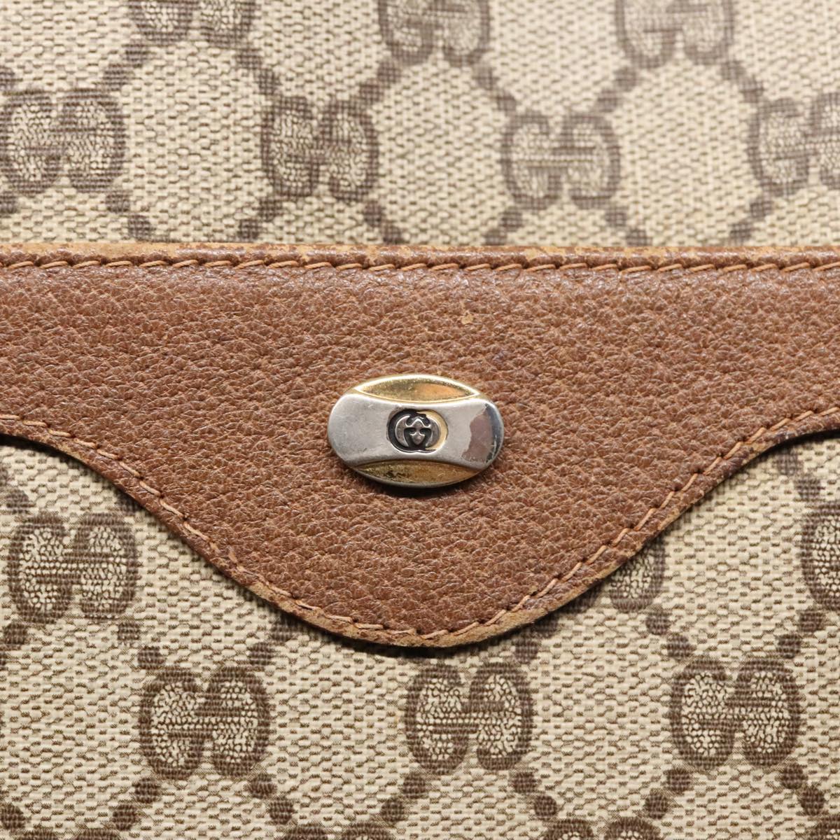 GUCCI GG Supreme Web Supreme Tote Bag PVC Leather Beige 39 02 003 90419
