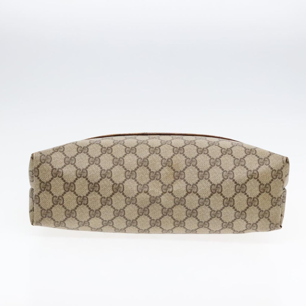 GUCCI GG Supreme Web Supreme Tote Bag PVC Leather Beige 39 02 003 90419