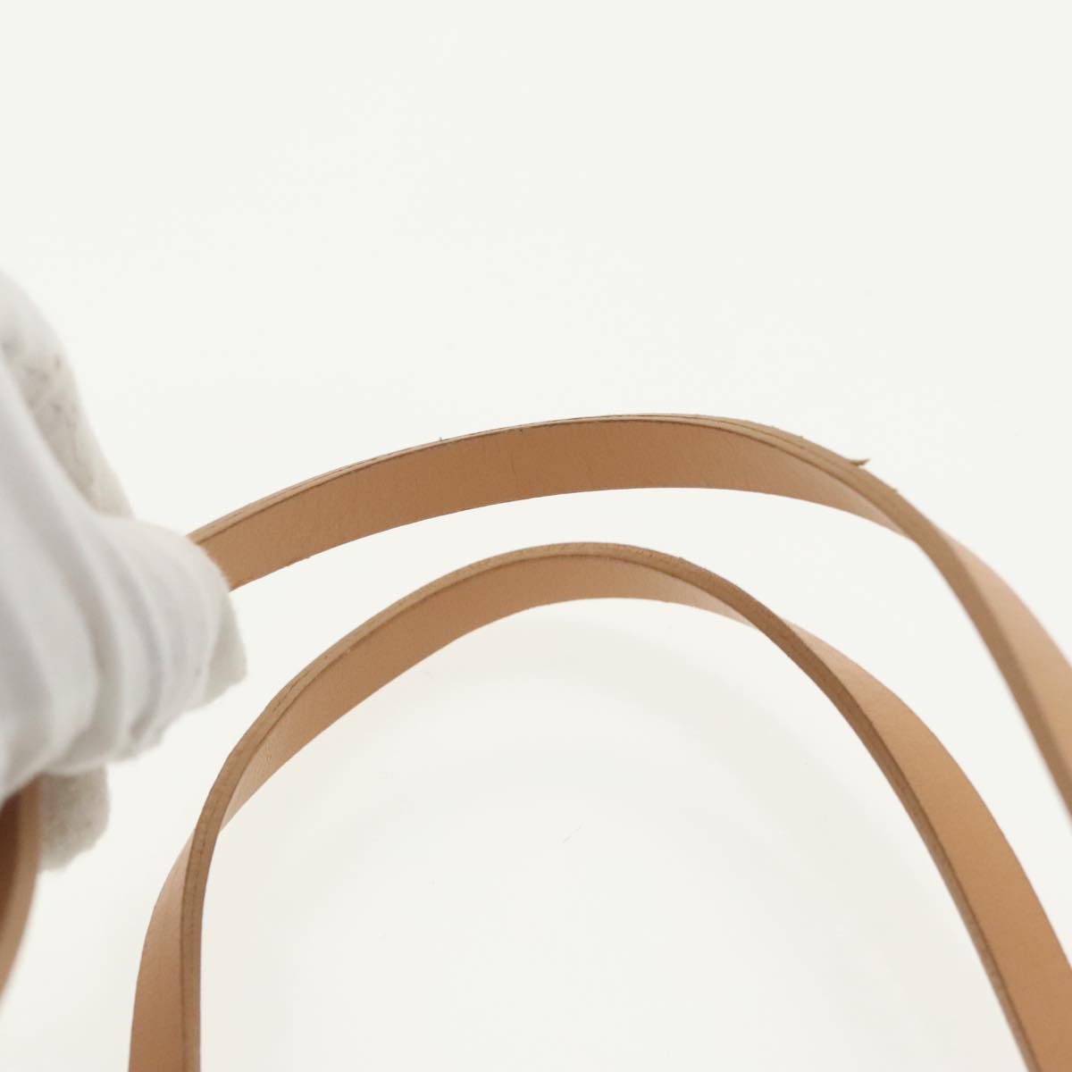 FENDI Zucchino Canvas Tote Bag Light Blue Brown Silver 90434