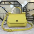 GLAMI MeGLAMIum Sicily Handbag In Dauphine Yellow For Women 10.2in/26cm GLAMI