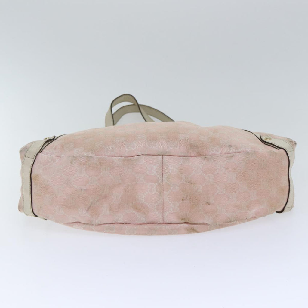 GUCCI GG Canvas Tote Bag Gold Pink 130736 90470