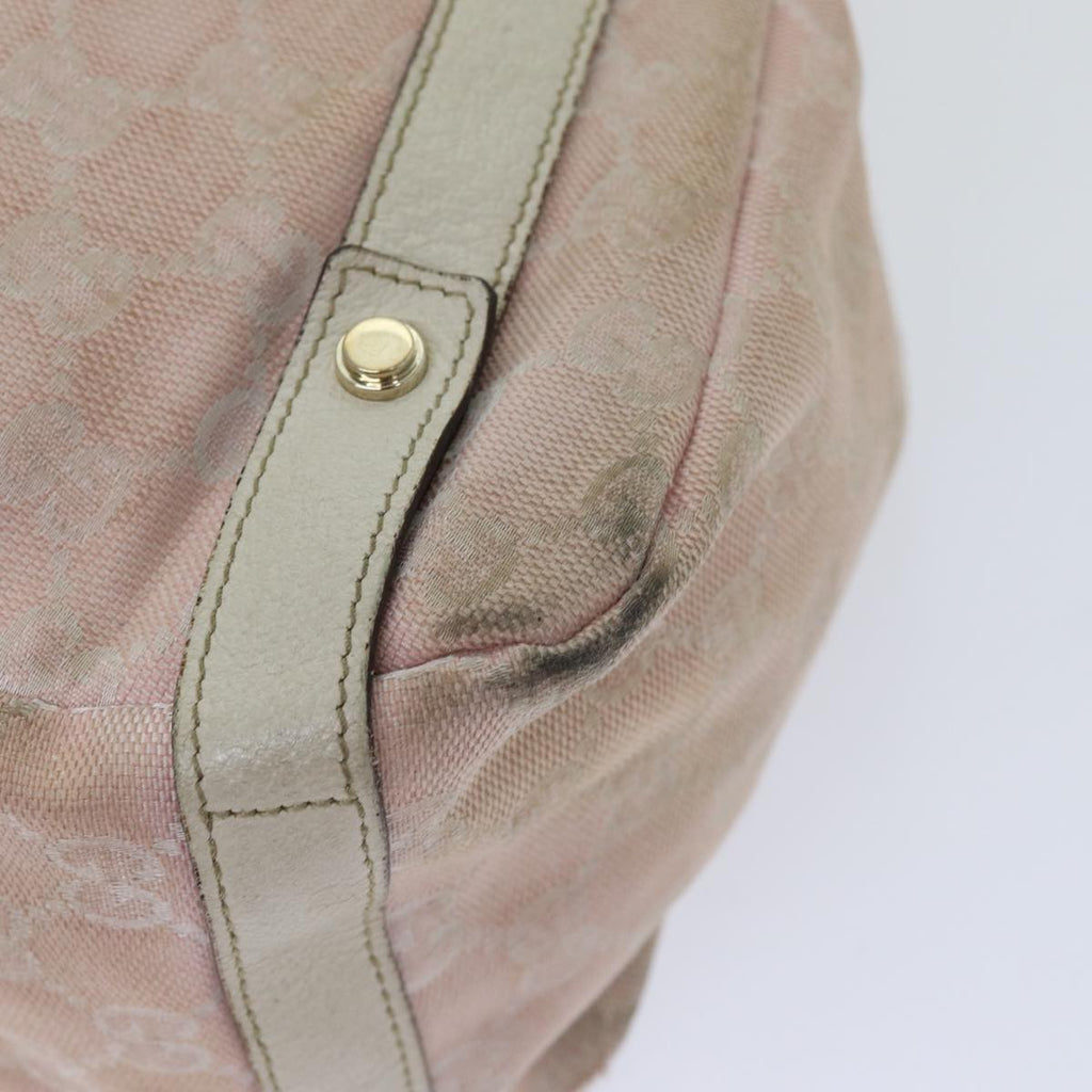 GUCCI GG Canvas Tote Bag Gold Pink 130736 90470