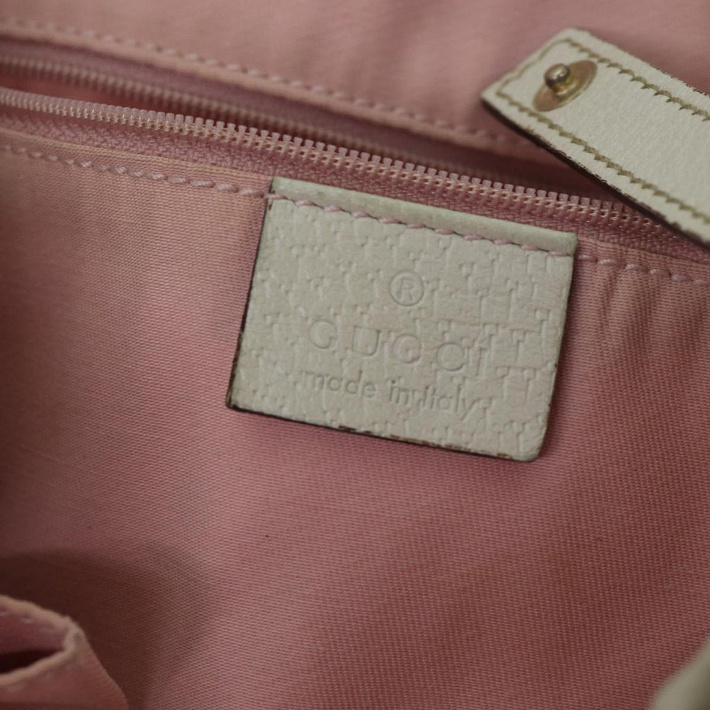GUCCI GG Canvas Tote Bag Gold Pink 130736 90470