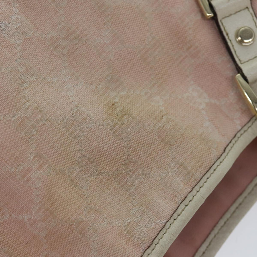 GUCCI GG Canvas Tote Bag Gold Pink 130736 90470