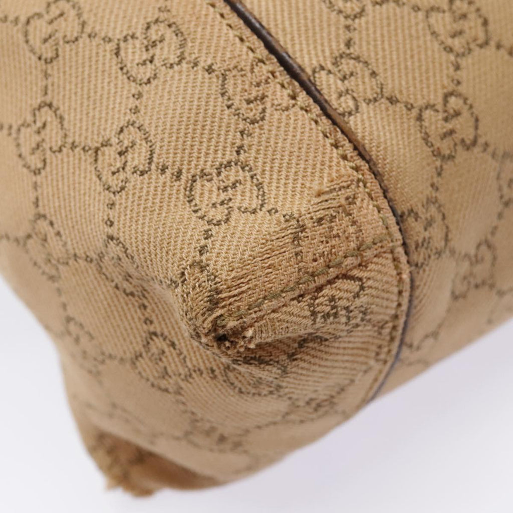 GUCCI GG Canvas Shoulder Bag Beige 101333 90471