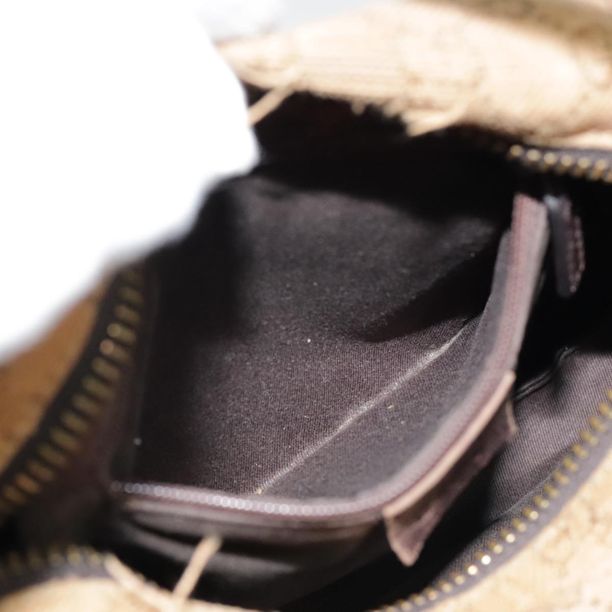 GUCCI GG Canvas Shoulder Bag Beige 101333 90471