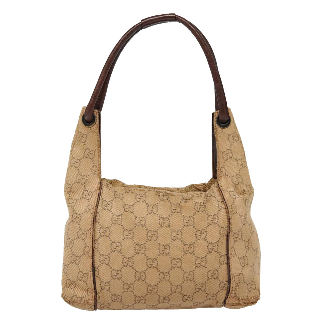 GUCCI GG Canvas Shoulder Bag Beige 101333 90471