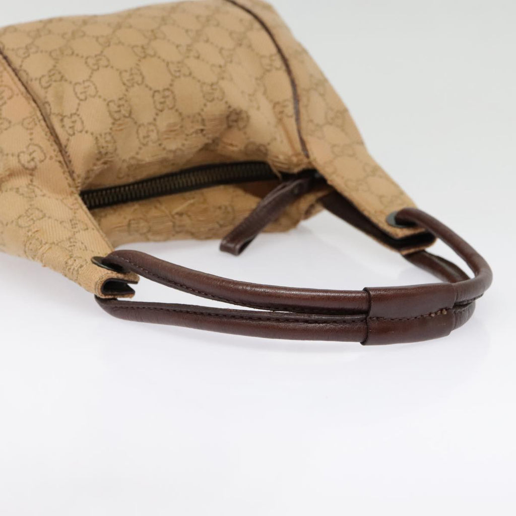 GUCCI GG Canvas Shoulder Bag Beige 101333 90471