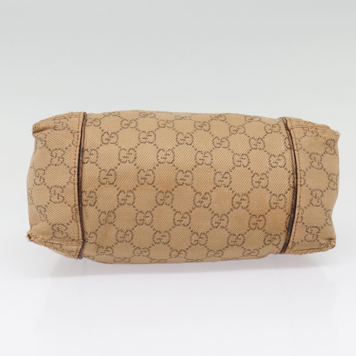 GUCCI GG Canvas Shoulder Bag Beige 101333 90471