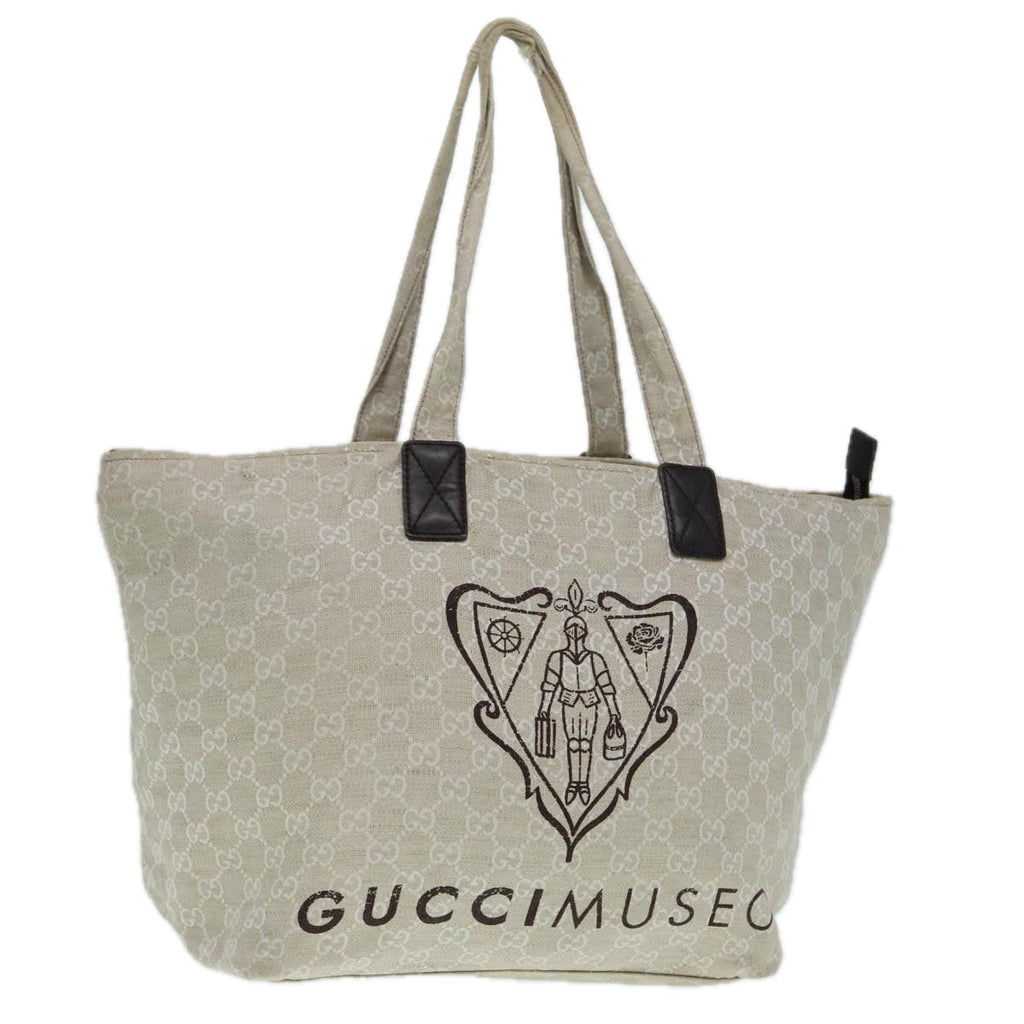 GUCCI GG Canvas Tote Bag Beige 283416 90475