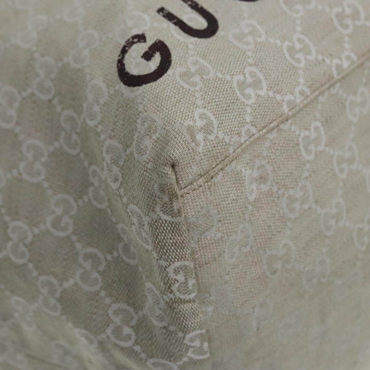 GUCCI GG Canvas Tote Bag Beige 283416 90475