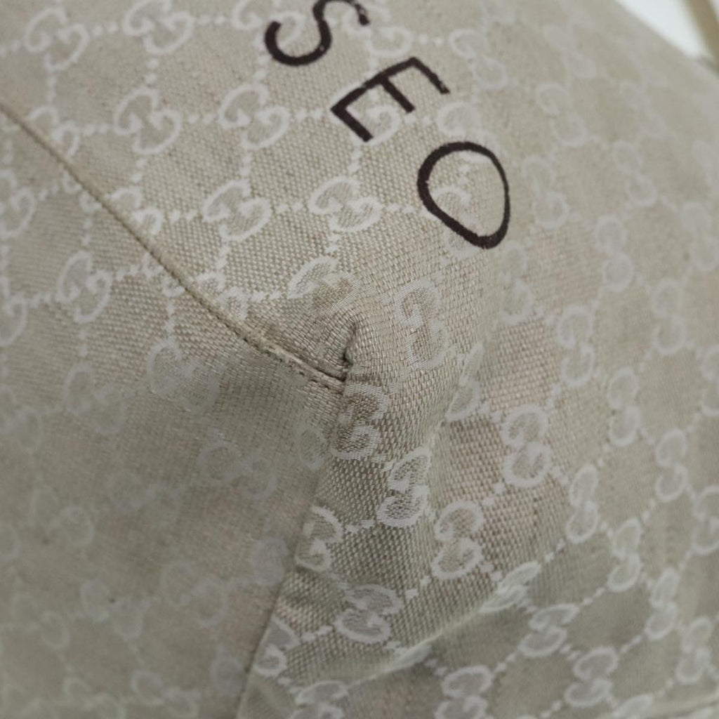 GUCCI GG Canvas Tote Bag Beige 283416 90475