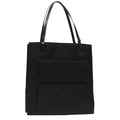 GUCCI GG Canvas Tote Bag Black Silver 90477