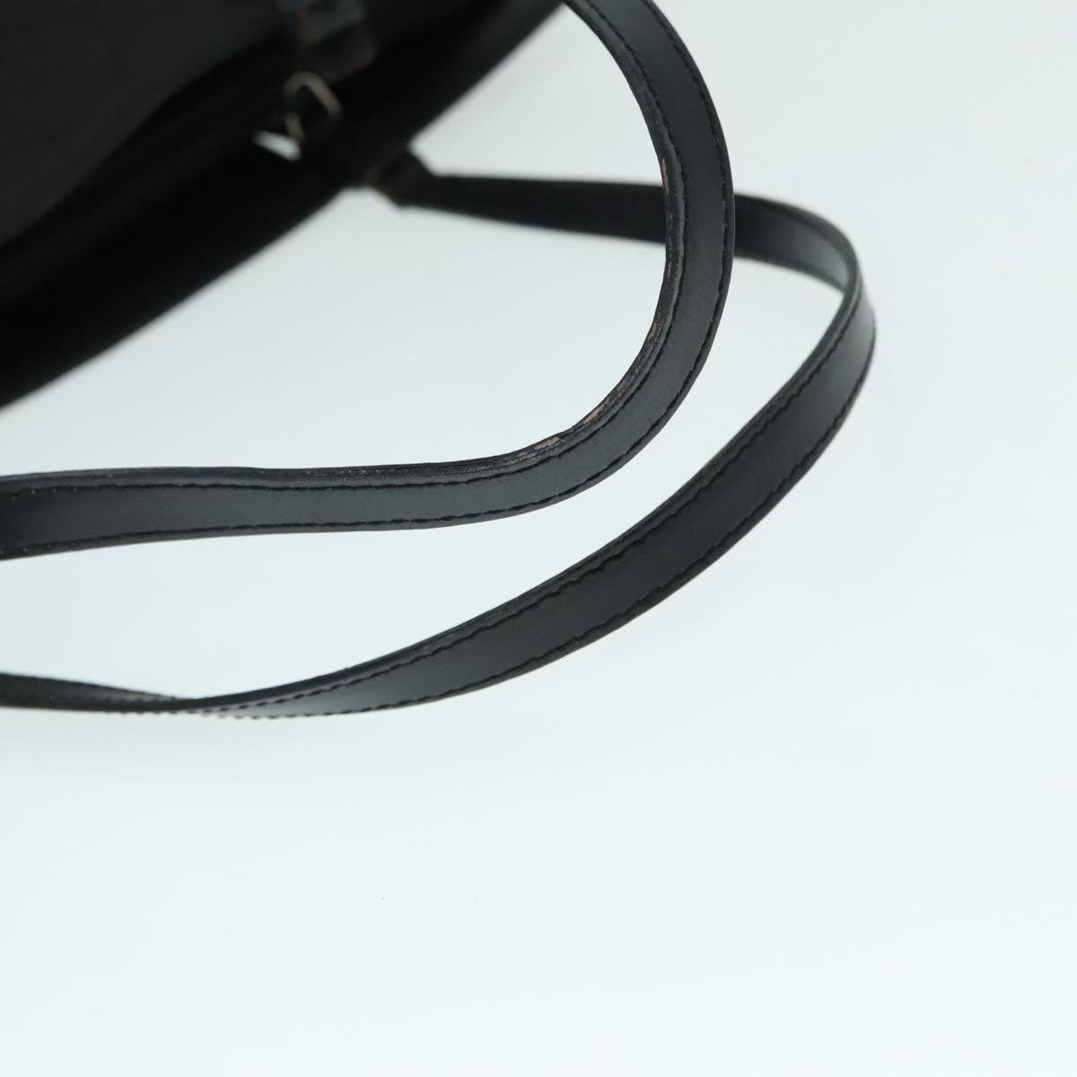 GUCCI GG Canvas Tote Bag Black Silver 90477