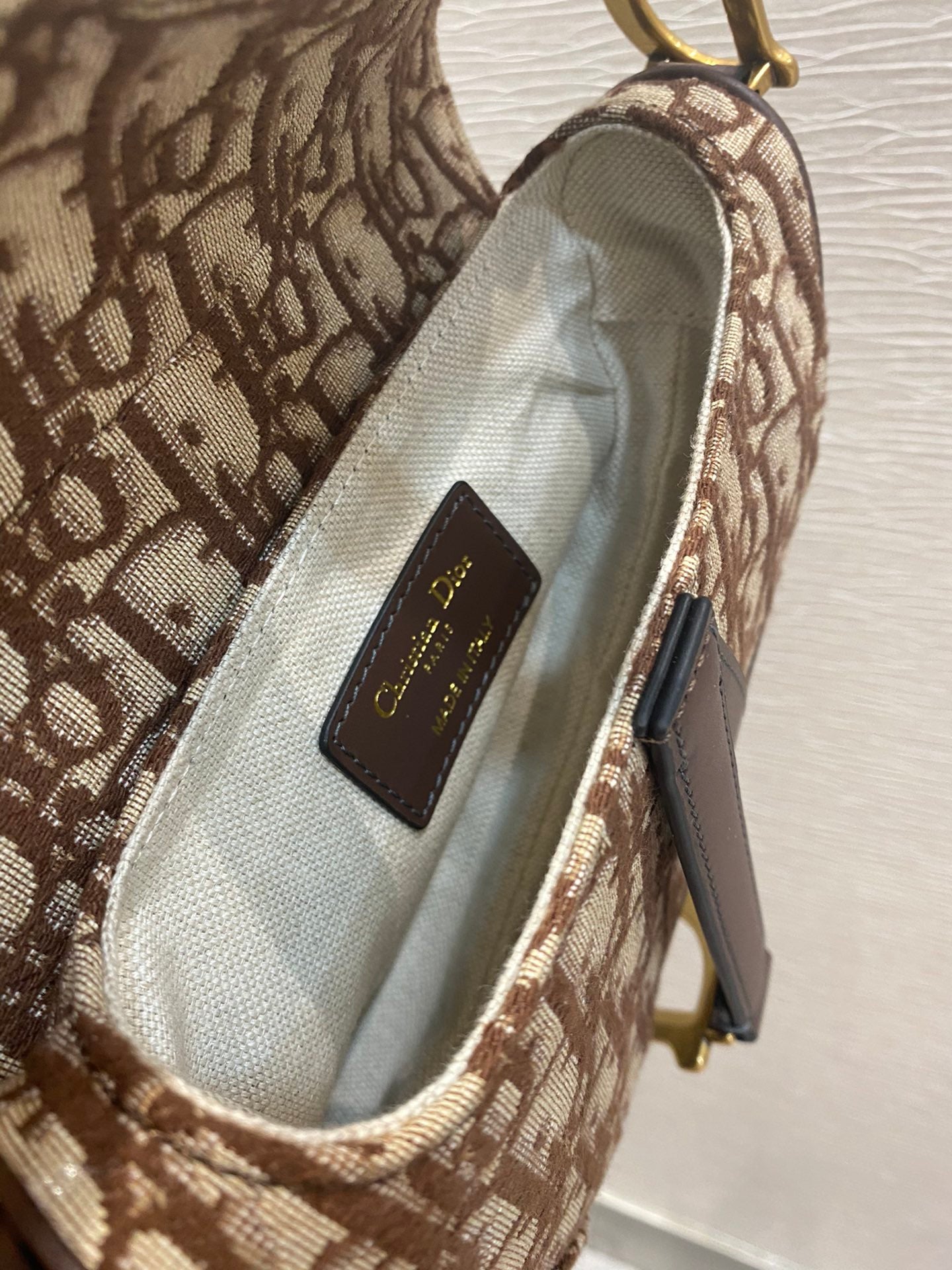 GLAMI Brown Mini Saddle Bag For Women 21cm/7in CD
