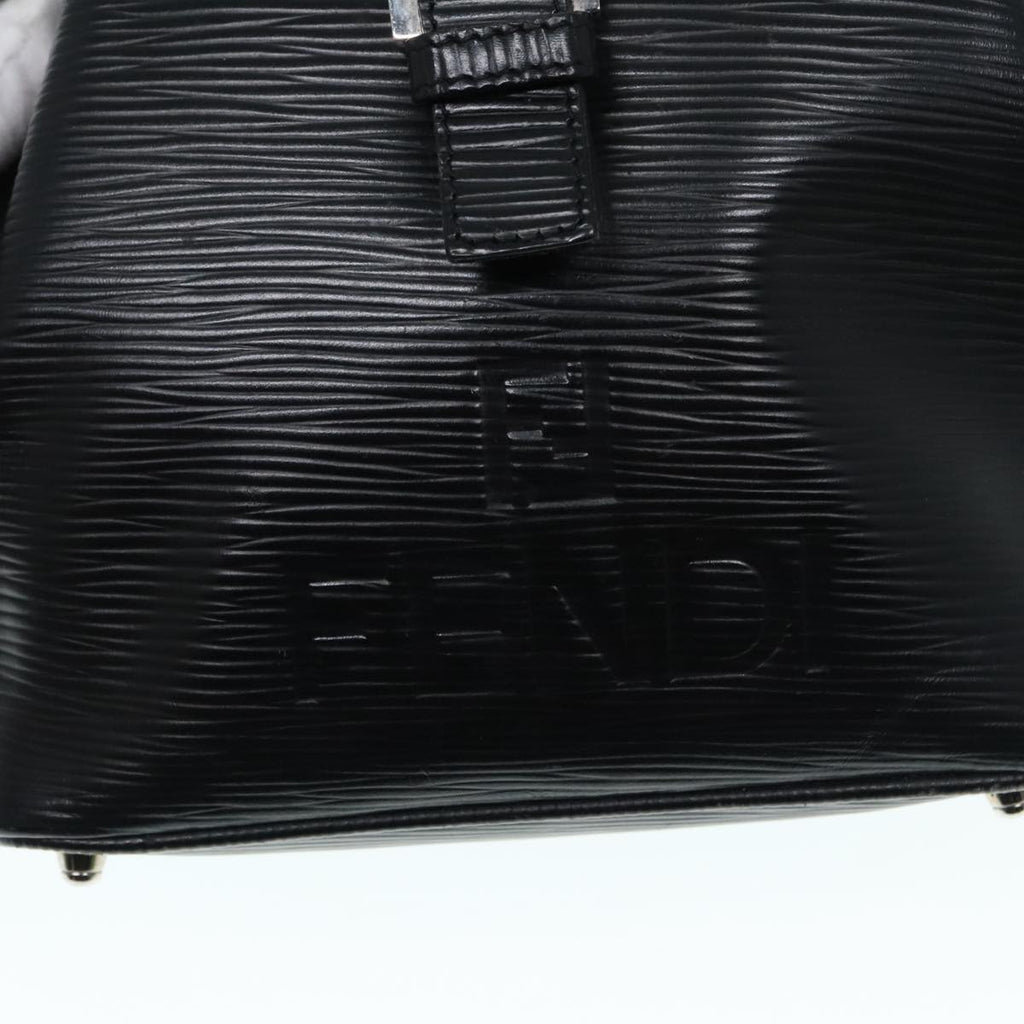 FENDI Backpack Leather Black 90504