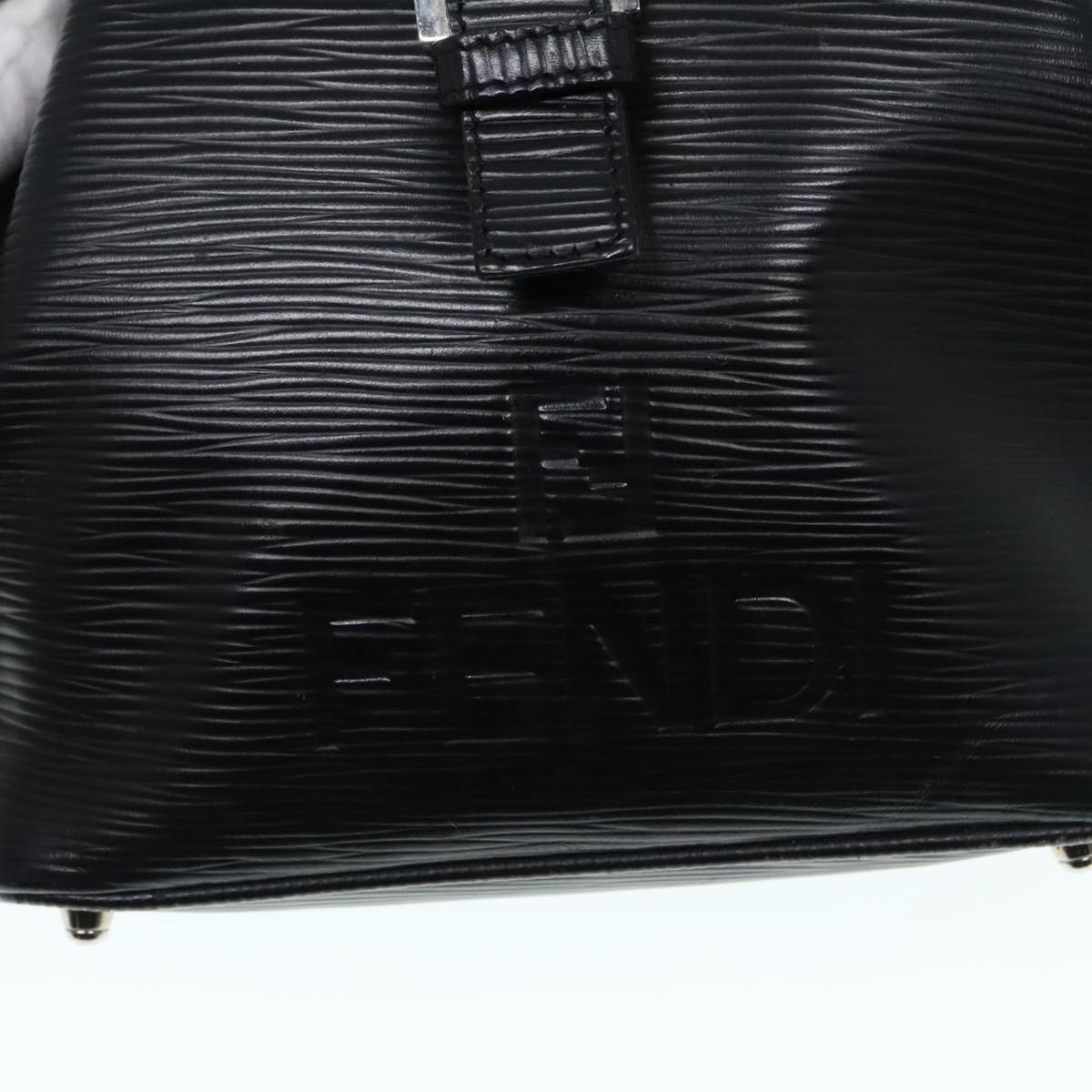 FENDI Backpack Leather Black 90504