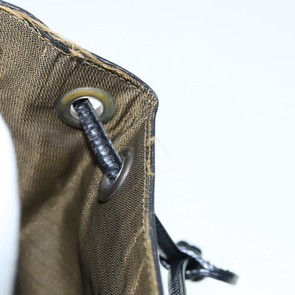 FENDI Backpack Leather Black 90504