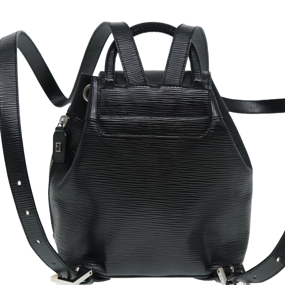 FENDI Backpack Leather Black 90504
