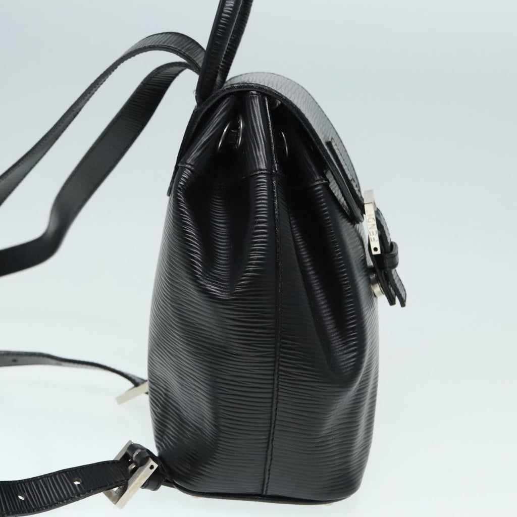 FENDI Backpack Leather Black 90504