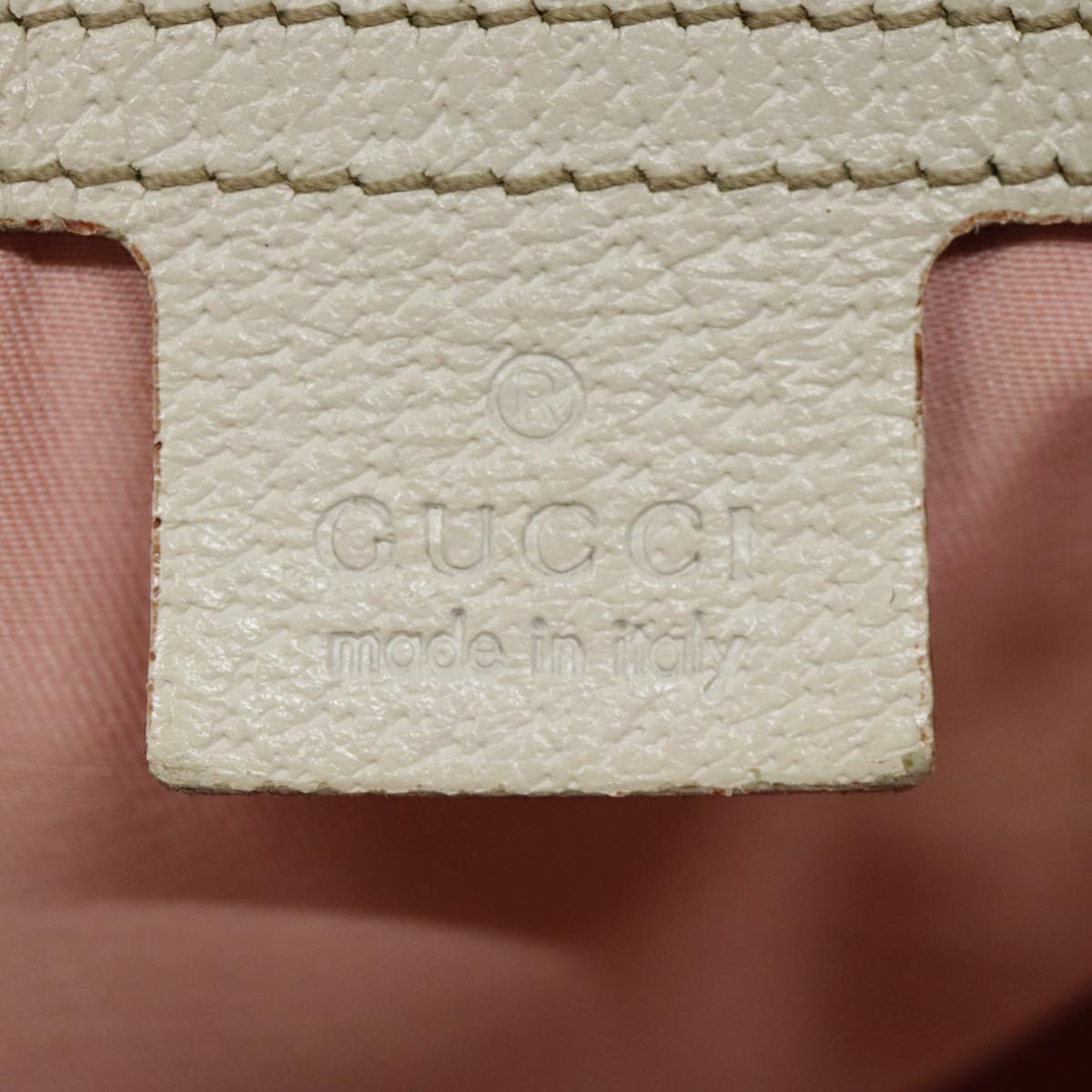 GUCCI GG Canvas Sherry Line Tote Bag Pink White gold 139260 90584