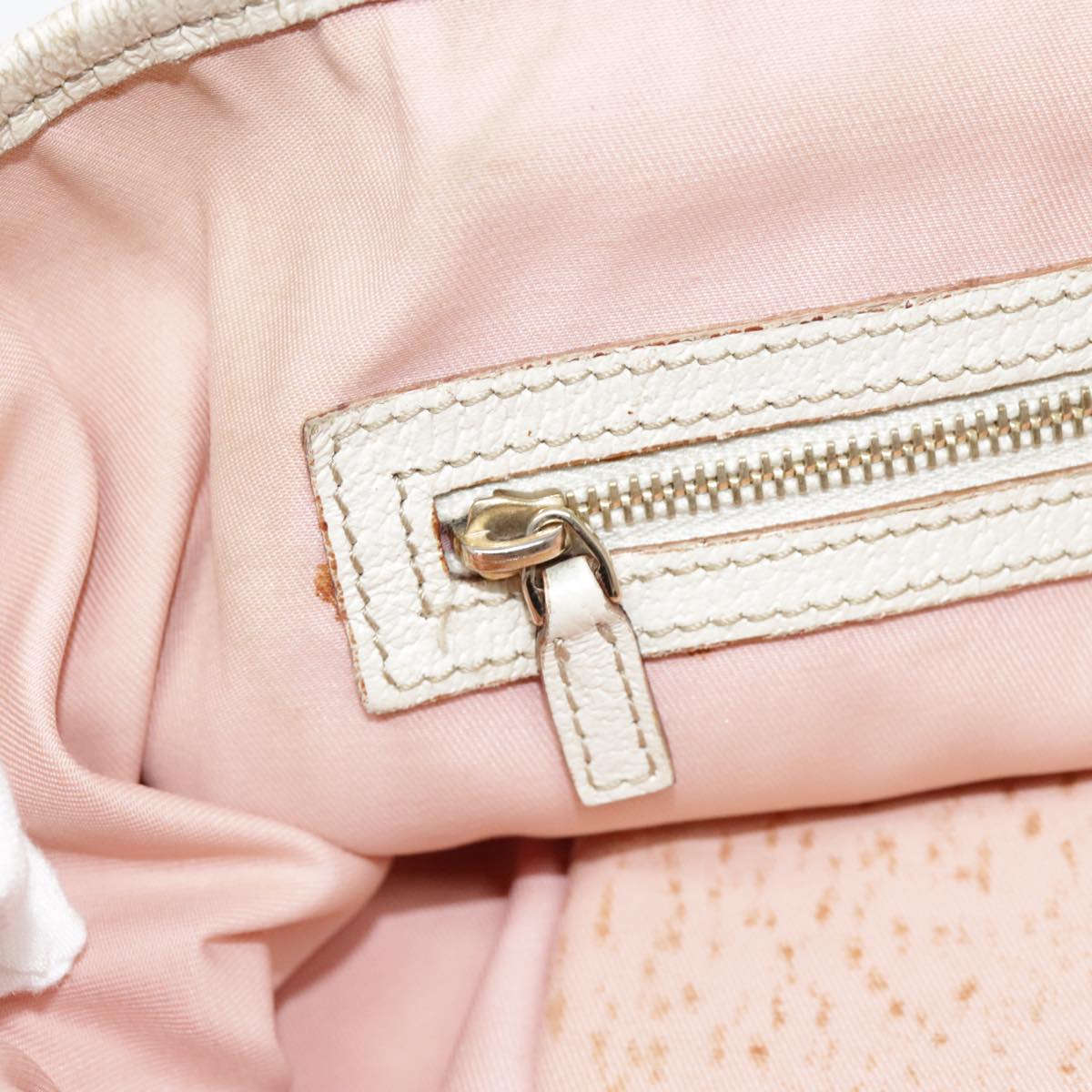 GUCCI GG Canvas Sherry Line Tote Bag Pink White gold 139260 90584