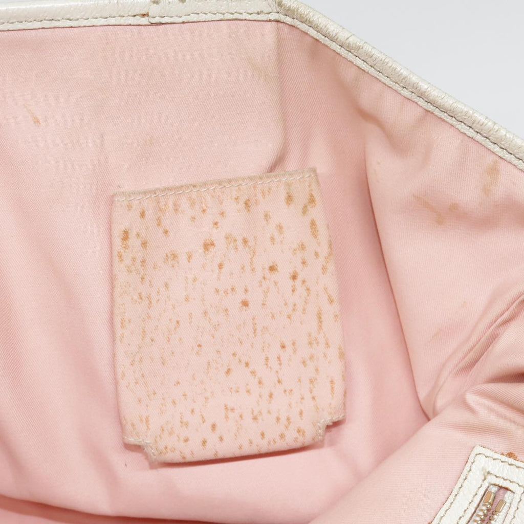 GUCCI GG Canvas Sherry Line Tote Bag Pink White gold 139260 90584