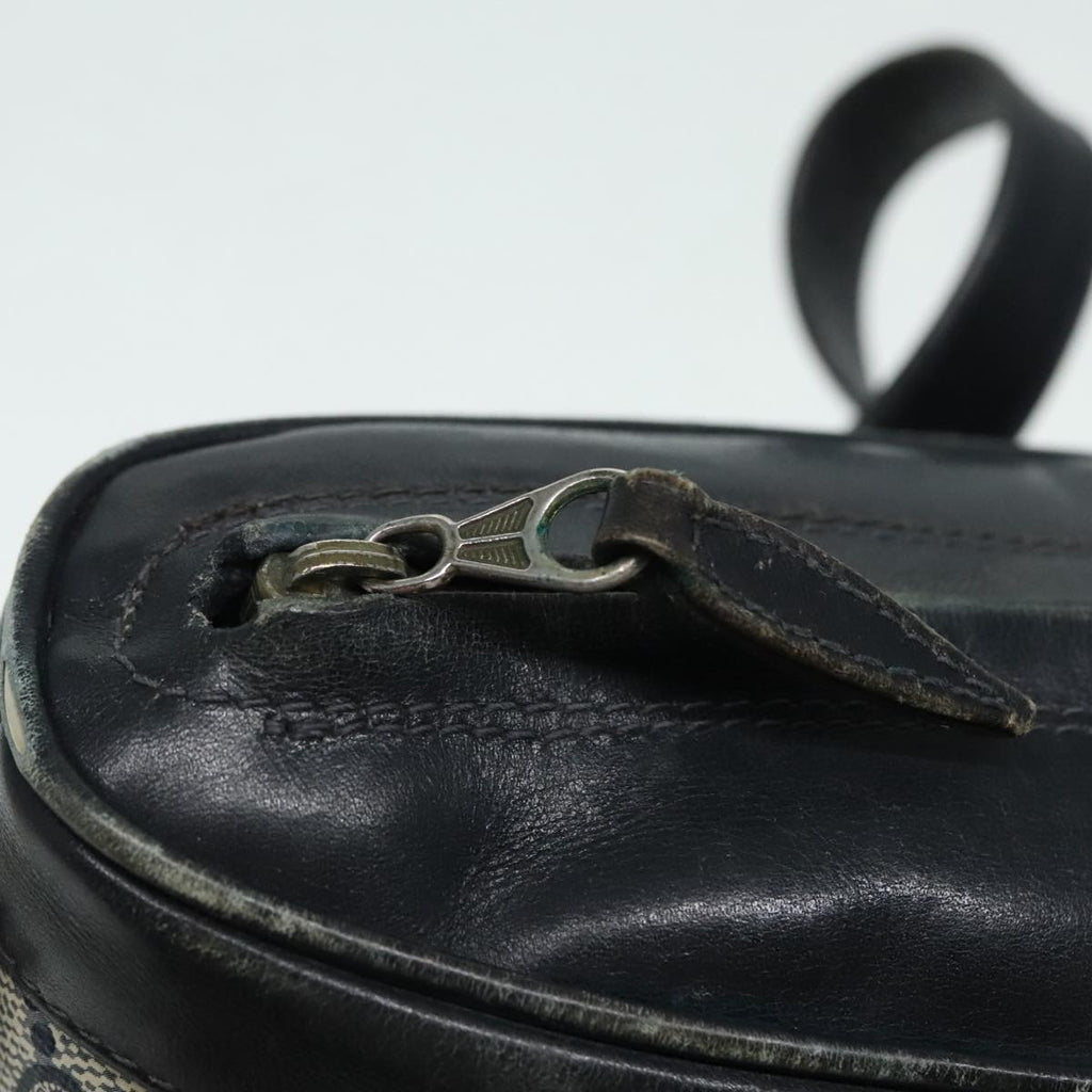 GUCCI GG Supreme Shoulder Bag PVC Leather Navy Gold 90635