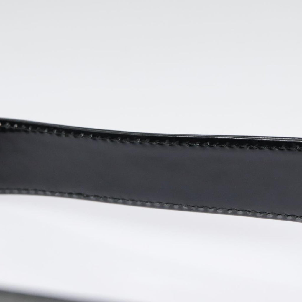 GUCCI Hand Bag Patent Leather Black Silver 007 2046 0249 90643